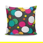 Perna decorativa, NKRLNT-025, 43x43 cm, 50% Bumbac / 50% Poliester, Multicolor