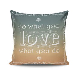 Perna decorativa, NKRLNT-031, 43x43 cm, 50% Bumbac / 50% Poliester, Multicolor