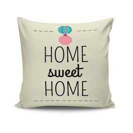 Perna decorativa, NKRLNT-033, 43x43 cm, 50% Bumbac / 50% Poliester, Multicolor
