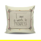 Perna decorativa, NKRLNT-032, 43x43 cm, 50% Bumbac / 50% Poliester, Multicolor