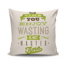 Perna decorativa, NKRLNT-035, 43x43 cm, 50% Bumbac / 50% Poliester, Multicolor