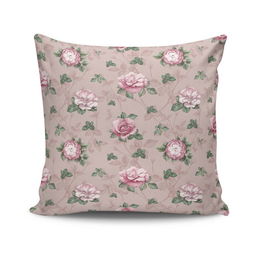 Perna decorativa, NKRLNT-039, 43x43 cm, 50% Bumbac / 50% Poliester, Multicolor