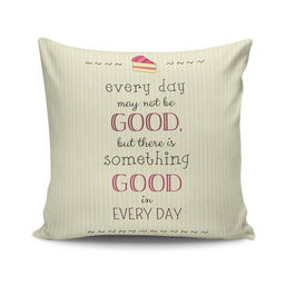 Perna decorativa, NKRLNT-041, 43x43 cm, 50% Bumbac / 50% Poliester, Multicolor