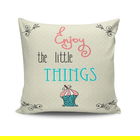 Perna decorativa, NKRLNT-063, 43x43 cm, 50% Bumbac / 50% Poliester, Multicolor