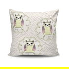 Perna decorativa, NKRLNT-079, 43x43 cm, 50% Bumbac / 50% Poliester, Multicolor