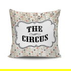 Perna decorativa, NKRLNT-096, 43x43 cm, 50% Bumbac / 50% Poliester, Multicolor