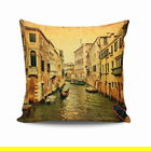 Perna decorativa, NKRLNT-102, 43x43 cm, 50% Bumbac / 50% Poliester, Multicolor