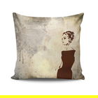 Perna decorativa, NKRLNT-109, 43x43 cm, 50% Bumbac / 50% Poliester, Multicolor