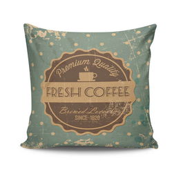 Perna decorativa, NKRLNT-117, 43x43 cm, 50% Bumbac / 50% Poliester, Multicolor