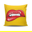 Perna decorativa, NKRLNT-118, 43x43 cm, 50% Bumbac / 50% Poliester, Multicolor
