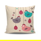 Perna decorativa, NKRLNT-120, 43x43 cm, 50% Bumbac / 50% Poliester, Multicolor