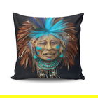Perna decorativa, NTVKRLNT-4, 43x43 cm, 50% Bumbac / 50% Poliester, Multicolor