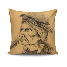 Perna decorativa, NTVKRLNT-6, 43x43 cm, 50% Bumbac / 50% Poliester, Multicolor