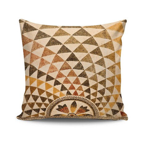 Perna decorativa, NTVKRLNT-8, 43x43 cm, 50% Bumbac / 50% Poliester, Multicolor
