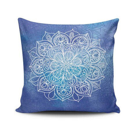 Perna decorativa, MANDALA-01, 43x43 cm, 50% Bumbac / 50% Poliester, Multicolor