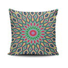 Perna decorativa, MANDALA-05, 43x43 cm, 50% Bumbac / 50% Poliester, Multicolor