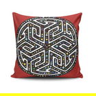 Perna decorativa, MANDALA-40, 43x43 cm, 50% Bumbac / 50% Poliester, Multicolor