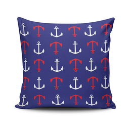 Perna decorativa, NKRLNT-146, 43x43 cm, 50% Bumbac / 50% Poliester, Multicolor