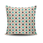 Perna decorativa, NKRLNT-184, 43x43 cm, 50% Bumbac / 50% Poliester, Multicolor