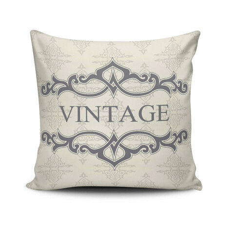 Perna decorativa, NKRLNT-200, 43x43 cm, 50% Bumbac / 50% Poliester, Multicolor