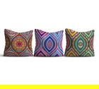 Set 3 perne decorative, HMI-KIR-111, 50% Bumbac / 50% Poliester, Multicolor