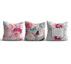 Set 3 perne decorative, HMI-KIR-119, 50% Bumbac / 50% Poliester, Multicolor