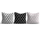 Set 3 perne decorative, HMI-KIR-121, 50% Bumbac / 50% Poliester, Multicolor