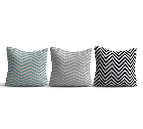 Set 3 perne decorative, HMI-KIR-98, 50% Bumbac / 50% Poliester, Multicolor