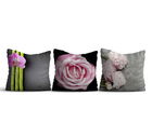 Set 3 perne decorative, HMI-KIR-99, 50% Bumbac / 50% Poliester, Multicolor