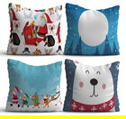 Set 4 perne decorative, NYXMAS14, 50% Bumbac / 50% Poliester, Multicolor