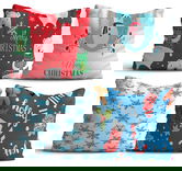 Set 4 perne decorative, NYXMAS19, 50% Bumbac / 50% Poliester, Multicolor