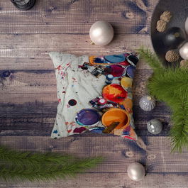 Husa de perna, NYXMAS043, 43x43 cm, 50% Bumbac / 50% Poliester, Multicolor