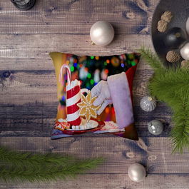 Husa de perna, NYXMAS048, 43x43 cm, 50% Bumbac / 50% Poliester, Multicolor