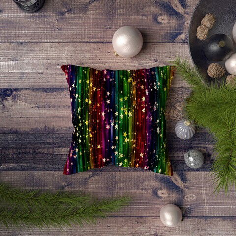 Husa de perna, NYXMAS055, 43x43 cm, 50% Bumbac / 50% Poliester, Multicolor