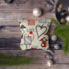 Husa de perna, NYXMAS058, 43x43 cm, 50% Bumbac / 50% Poliester, Multicolor
