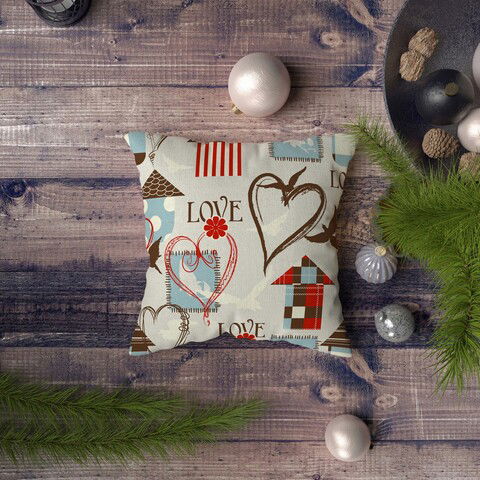 Husa de perna, NYXMAS058, 43x43 cm, 50% Bumbac / 50% Poliester, Multicolor