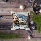 Husa de perna, NYXMAS078, 43x43 cm, 50% Bumbac / 50% Poliester, Multicolor