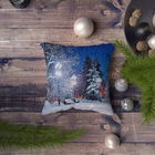 Husa de perna, NYXMAS080, 43x43 cm, 50% Bumbac / 50% Poliester, Multicolor