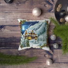 Husa de perna, NYXMAS079, 43x43 cm, 50% Bumbac / 50% Poliester, Multicolor