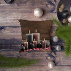 Husa de perna, NYXMAS081, 43x43 cm, 50% Bumbac / 50% Poliester, Multicolor