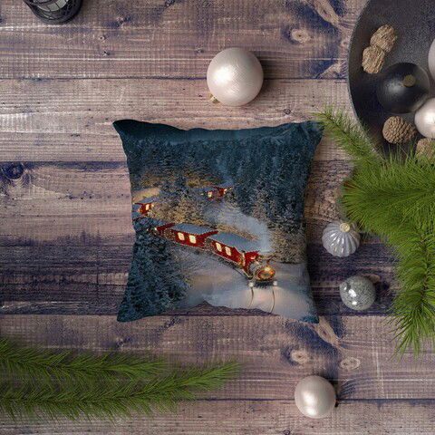 Husa de perna, NYXMAS086, 43x43 cm, 50% Bumbac / 50% Poliester, Multicolor