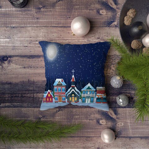 Husa de perna, NYXMAS089, 43x43 cm, 50% Bumbac / 50% Poliester, Multicolor