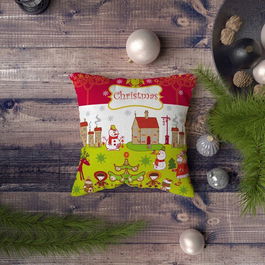 Husa de perna, NYXMAS100, 43x43 cm, 50% Bumbac / 50% Poliester, Multicolor