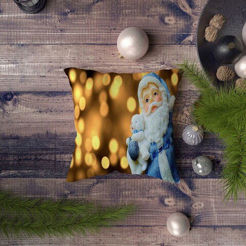 Husa de perna, NYXMAS104, 43x43 cm, 50% Bumbac / 50% Poliester, Multicolor