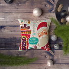Husa de perna, NYXMAS108, 43x43 cm, 50% Bumbac / 50% Poliester, Multicolor