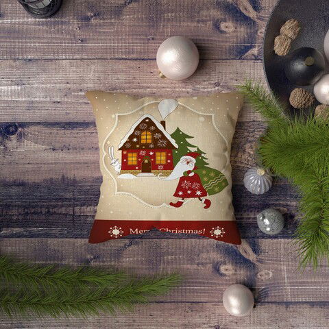 Husa de perna, NYXMAS118, 43x43 cm, 50% Bumbac / 50% Poliester, Multicolor