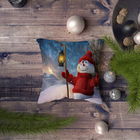 Husa de perna, NYXMAS127, 43x43 cm, 50% Bumbac / 50% Poliester, Multicolor