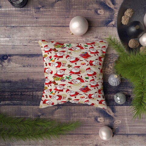 Husa de perna, NYXMAS135, 43x43 cm, 50% Bumbac / 50% Poliester, Multicolor