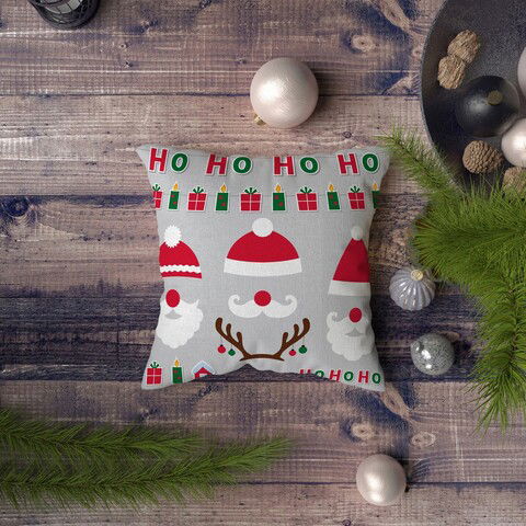 Husa de perna, NYXMAS144, 43x43 cm, 50% Bumbac / 50% Poliester, Multicolor