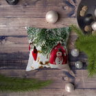 Perna decorativa, NYXMAS032, 43x43 cm, 50% Bumbac / 50% Poliester, Multicolor